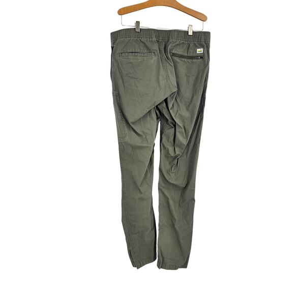 Vuori Womens Ripstop Pants Army Green Drawstring Utility Cropped Ankle Size M - Picture 6 of 6